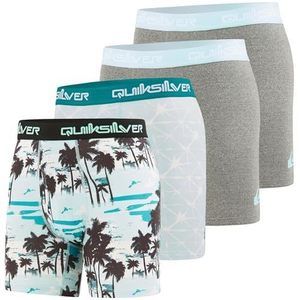 NEW Quiksilver Mens Underwear 4 Pack Boxers for Men Supersoft Brushed Polyester